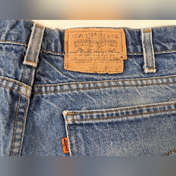 Vintage '87s Levi's 509 Orange Tab Jeans W32 L30 - Picture 15 of 16